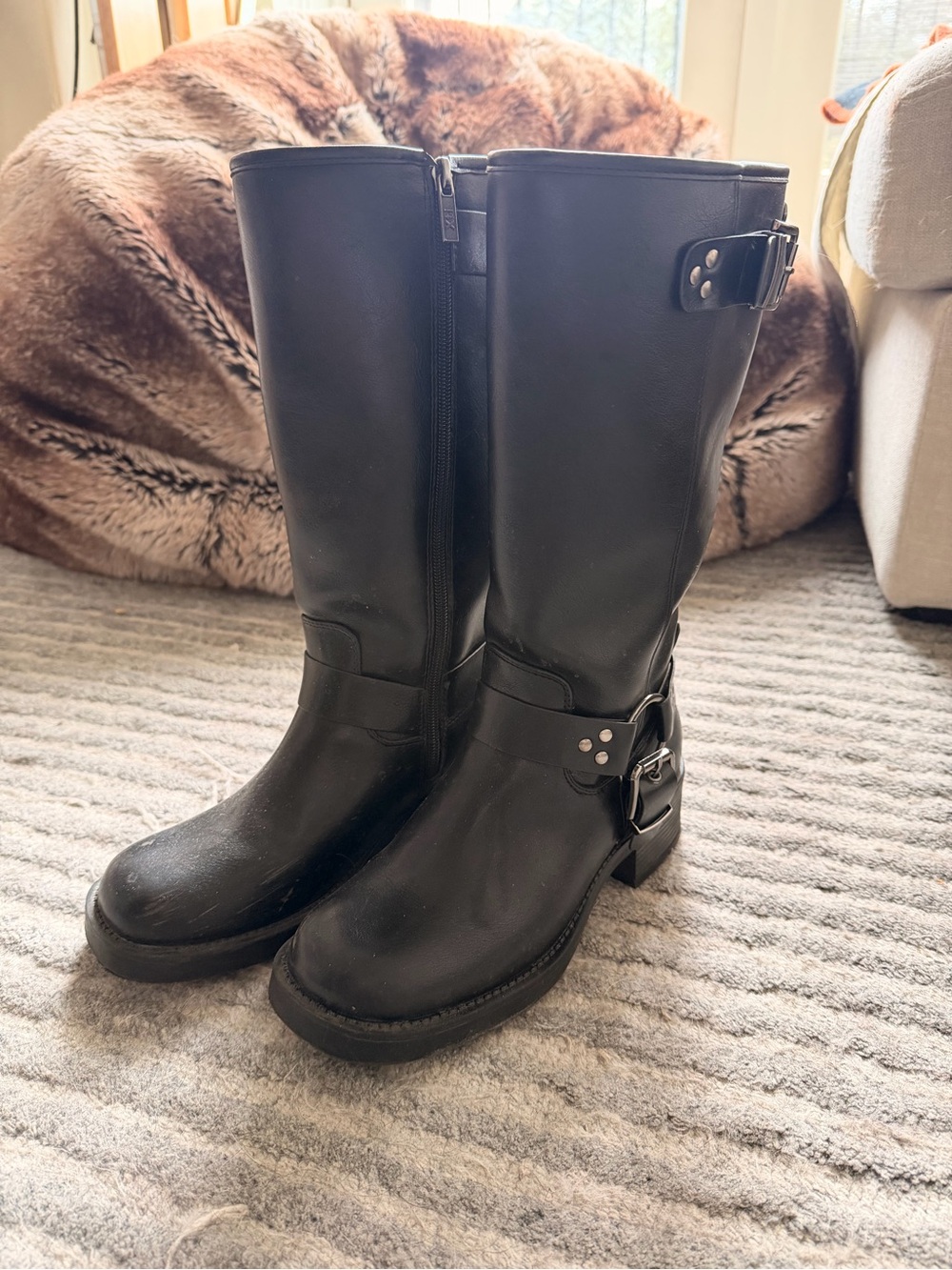 Black Moto Boots